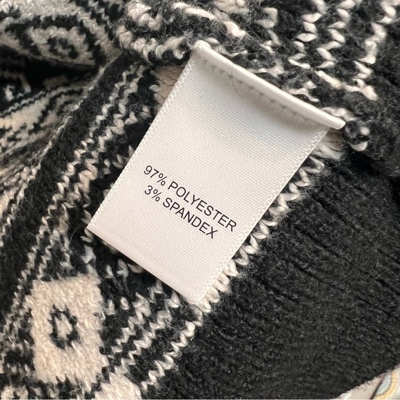 Rachel Zoe Womens Belted Tie Waist Cardigan Aztec Print Black White Size XL - Picture 5 of 12